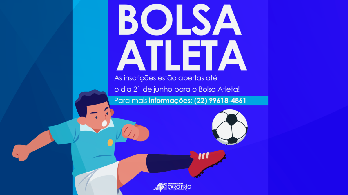 Inscrições para o Programa Bolsa Atleta em Cabo Frio estão abertas